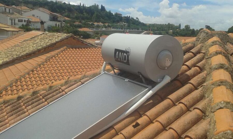 Ιnstallation of Solar Water Heater in house in Messinia